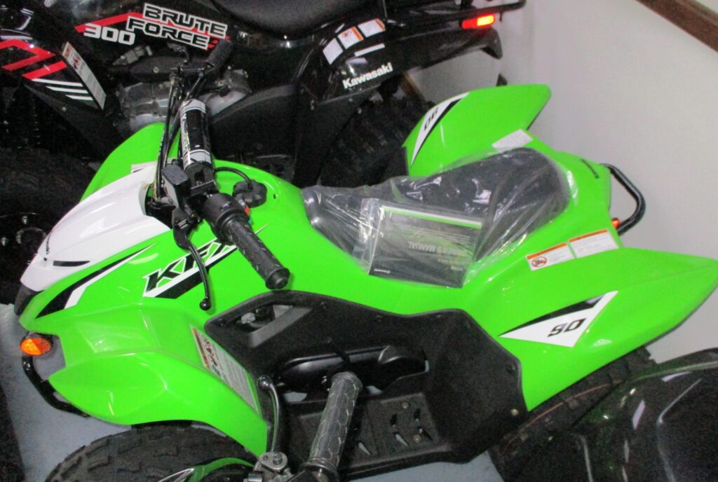  350 REBATE 2023 Kawasaki KFX90 Youth ATV Green John E Harvey s 